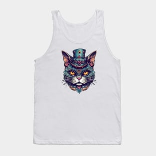 Ornamental hatter cat Tank Top